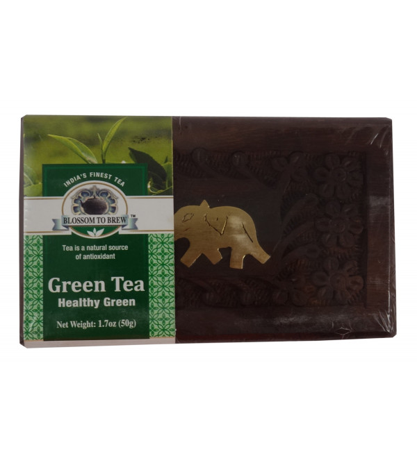 HEALTHY GREEN TEA 50 GM WOODEN BOX