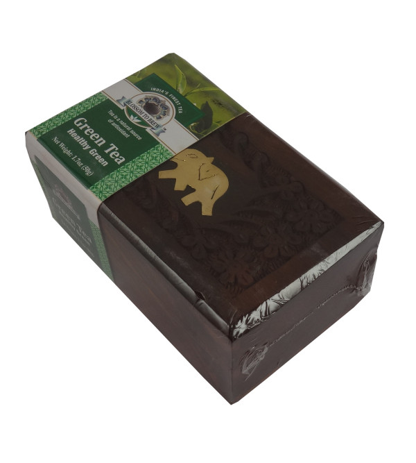 HEALTHY GREEN TEA 50 GM WOODEN BOX