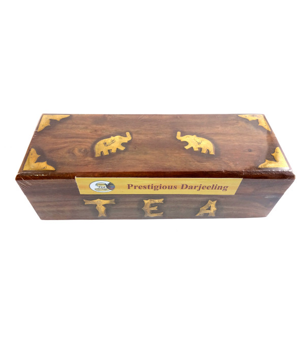 PRESTIGIOUS DARJEELING TEA 100 GMS WOODEN BOX