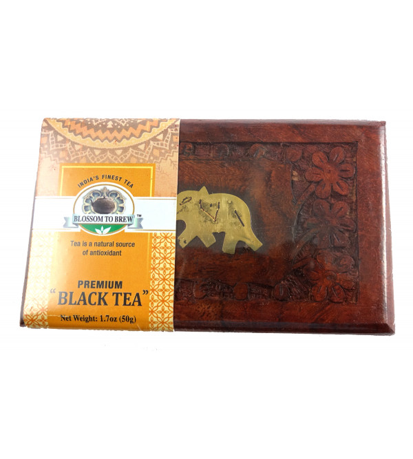 PREMIUM BLACK TEA 50 GMS WOODEN BOX