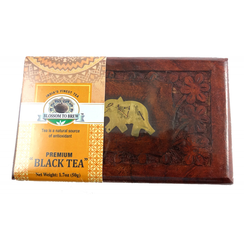 PREMIUM BLACK TEA 50 GMS WOODEN BOX