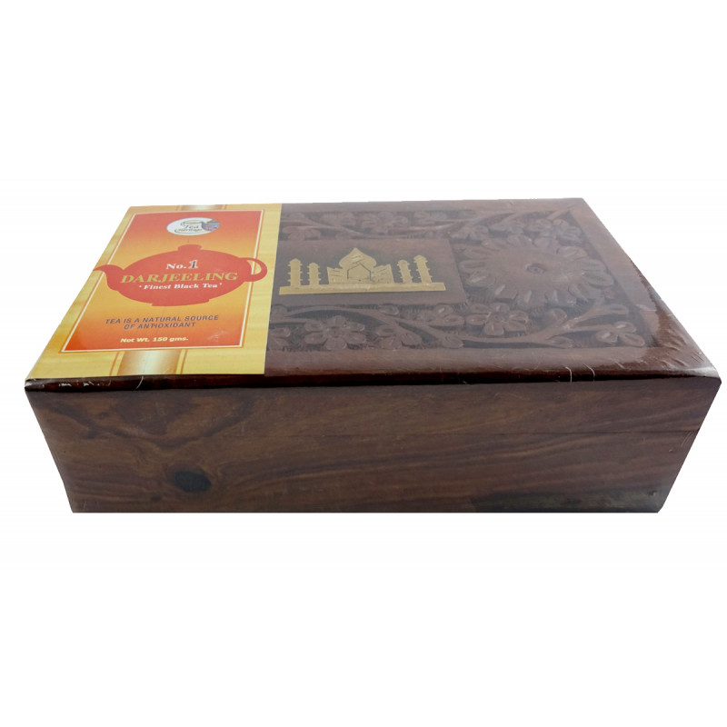 DARJEELING FINE BLACK TEA 150 GM WOODEN BOX