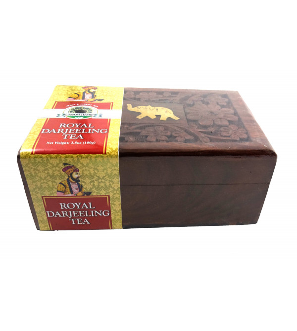 ROYAL DARJEELING TEA 100 GM WOODEN BOX