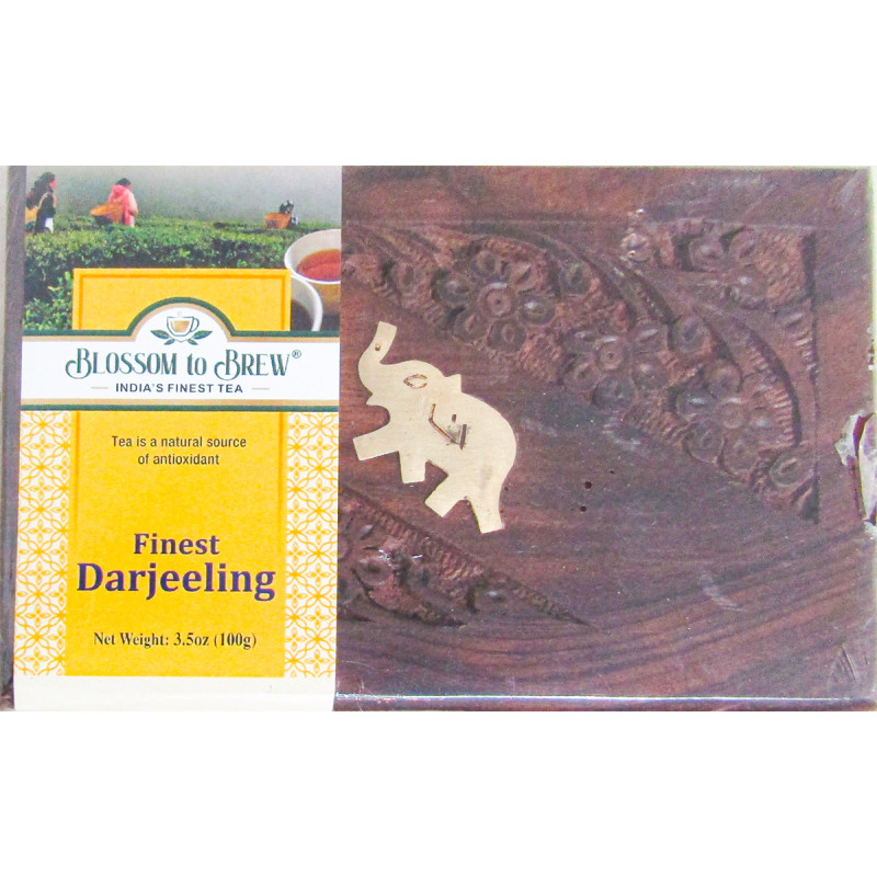 Finest Darjeeling Tea 100 Gm Wooden Box 
