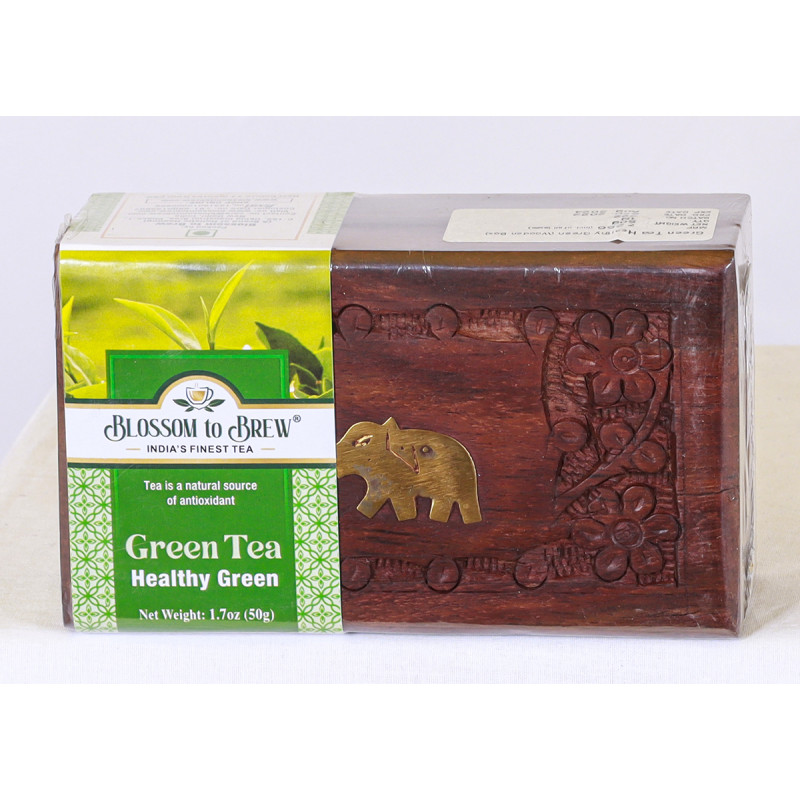 Healthy Green Tea 50 GM Wooden Box