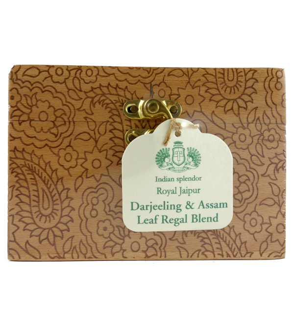 ROYAL JAIPUR DARJEELING AND ASSAM REGAL BLEND TEA 125 GM ASSORTED WOODEN CHESTLET