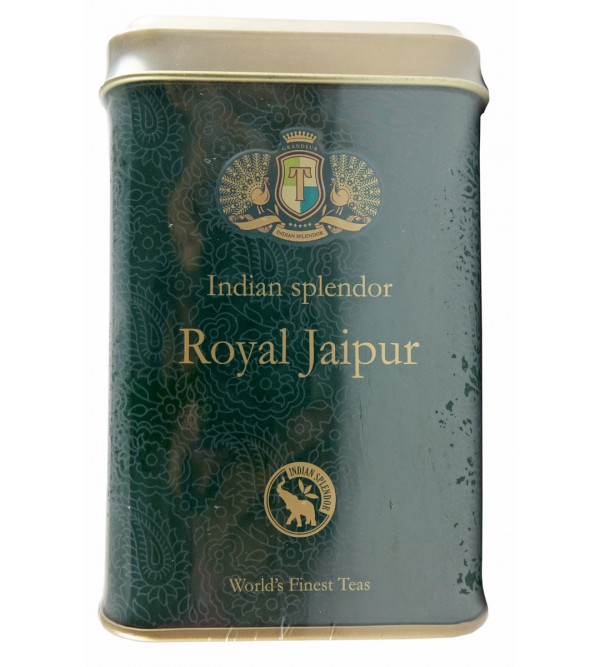 DARJEELING AND ASSAM LEAF REGAL BLEND TEA 125 GM ASSORTED METAL CADDY