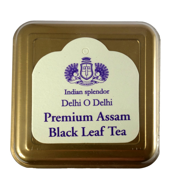 PREMIUM ASSAM BLACK LEAF TEA 125 GM ASSORTED METAL CADDY