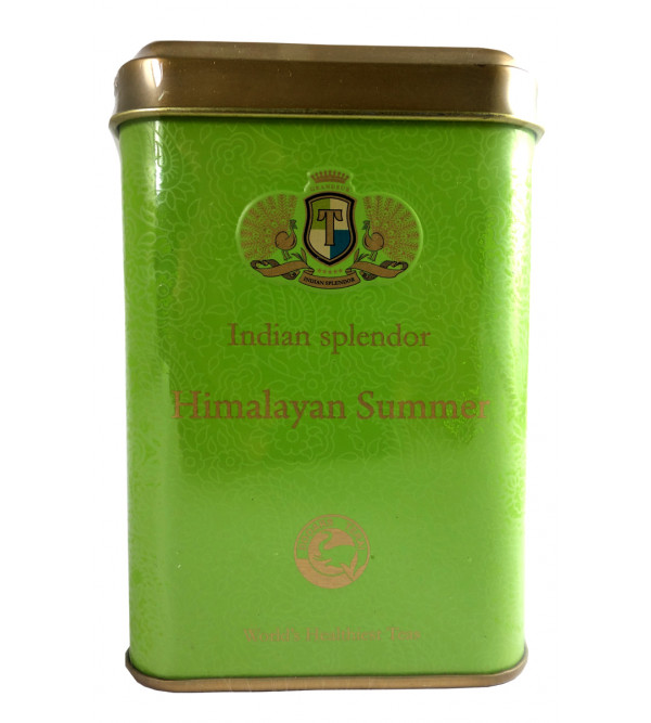 PREMIUM DOOARS GREEN LEAF TEA 125 GM ASSORTED METAL CADDY