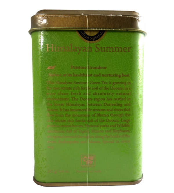 PREMIUM DOOARS GREEN LEAF TEA 125 GM ASSORTED METAL CADDY