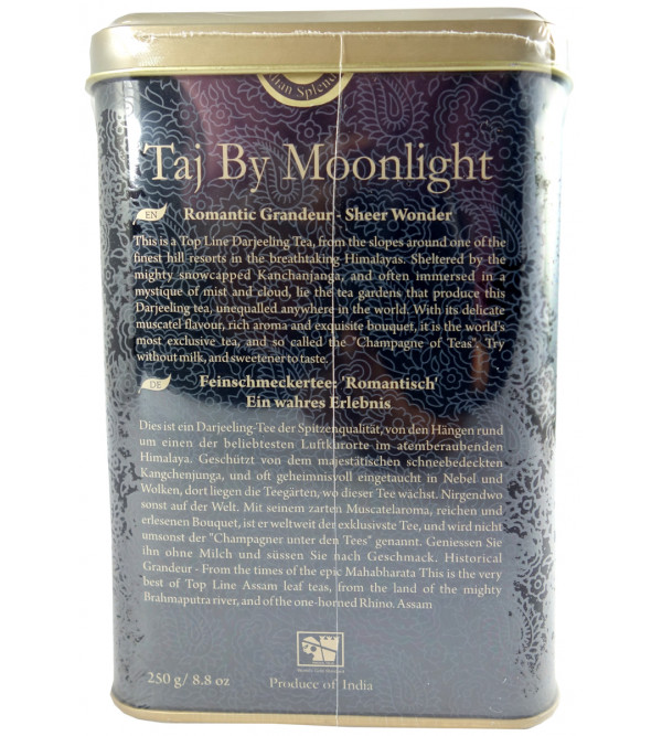 MOONLIGHT PREMIUM DARJEELING BLACK LEAF TEA 250 GM ASSORTED METAL CADDY