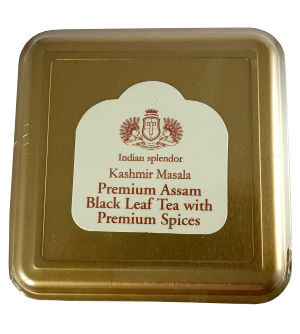 KASHMIR MASALA ASSAM BLACK LEAF TEA 250 GM ASSORTED METAL CADDY