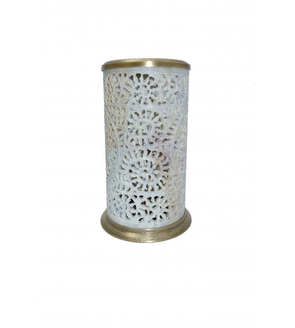 CANDLE STAND SOAP STONE  8 inch