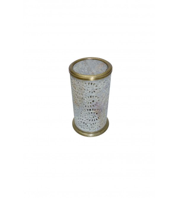 CANDLE STAND SOAP STONE  8 inch