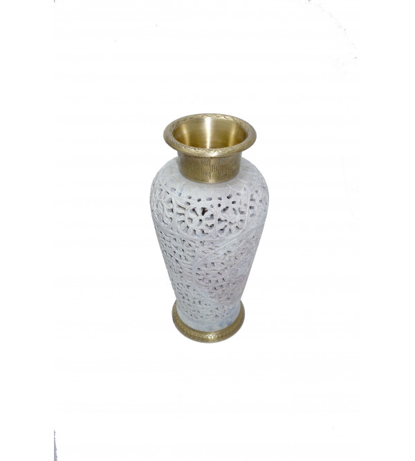 FLOWER VASE SOAPSTONE 8 inch