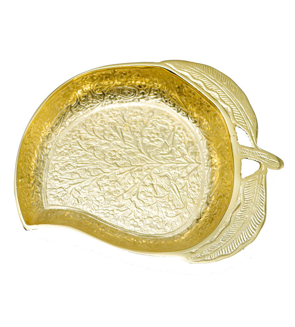 Mango Patta Gold Plated 6 Inch Brass 