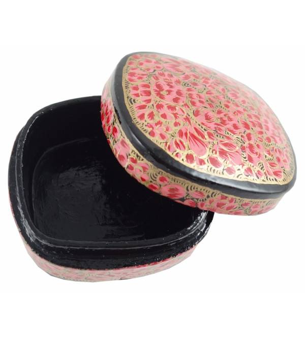 PAPER MACHE PILL BOX 3 INCH ASSORTED SHAPE AND COLOR