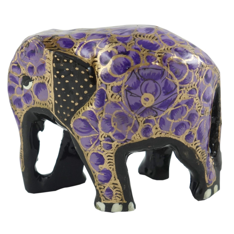PAPER MACHE ELEPHANT 2 INCH ASSORTED COLOR 