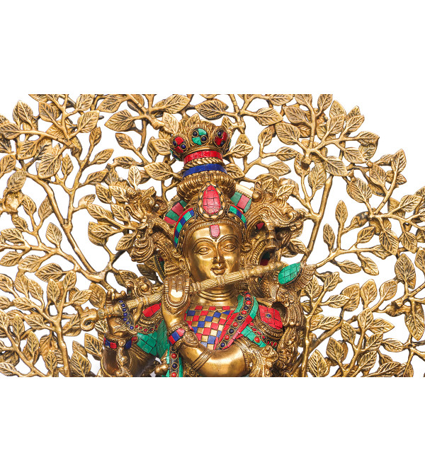 Brass Krishna Super Fine Tree 35 Inch 30.100 Kg