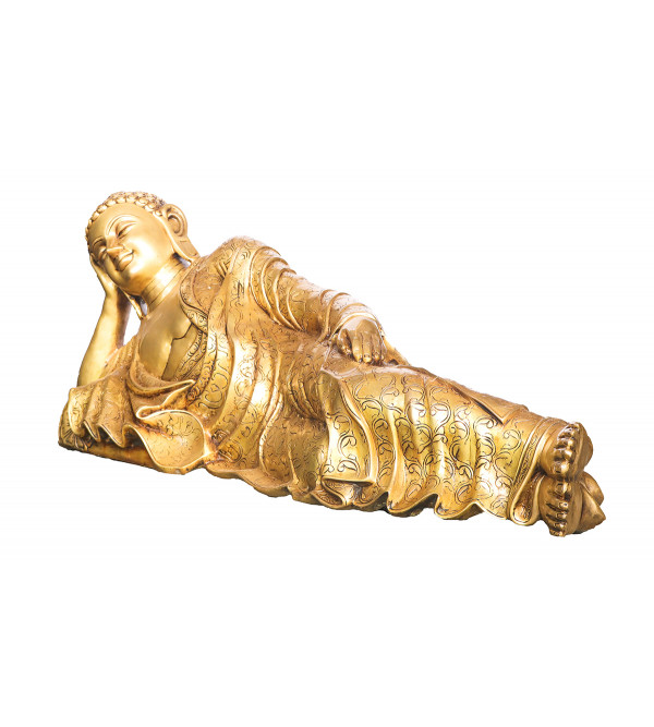 Brass Buddha Sleeping Super Fine 48 Inch 63 Kg Pc Rate