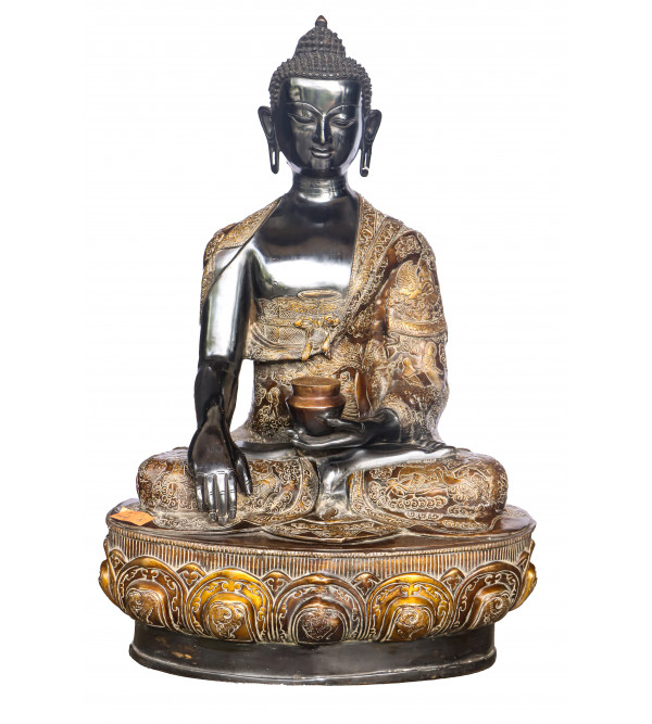 Brass Buddha Carving 33 Inch 51 Kg 