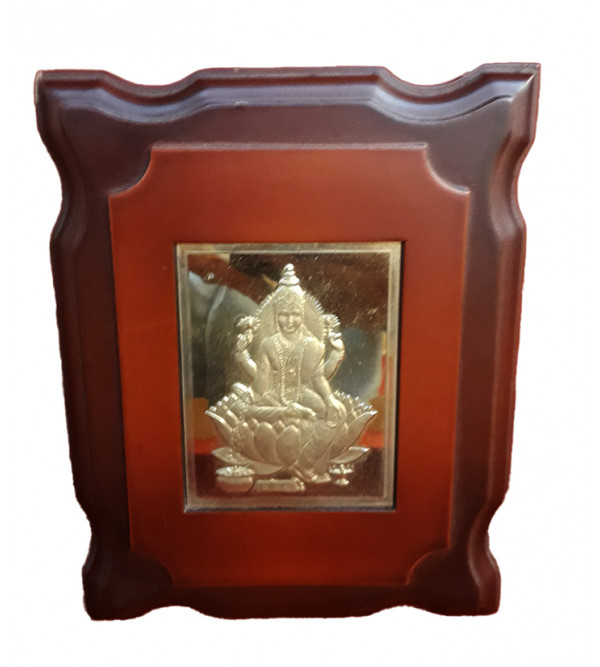  Handicrafts Brass Gold Plated Memento Goddess Lakshmi 6x7 Inch 