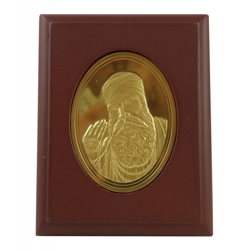 HANDICRAFT MEMENTO GOLD PLATED GURUNANAK 