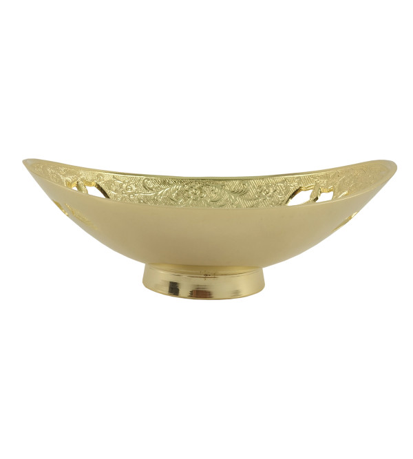 Handicrafts Brass Gold Plated Bowl 7.5 Inch