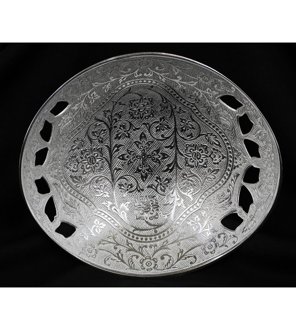 Silver Plated Bowl Owel Shape 