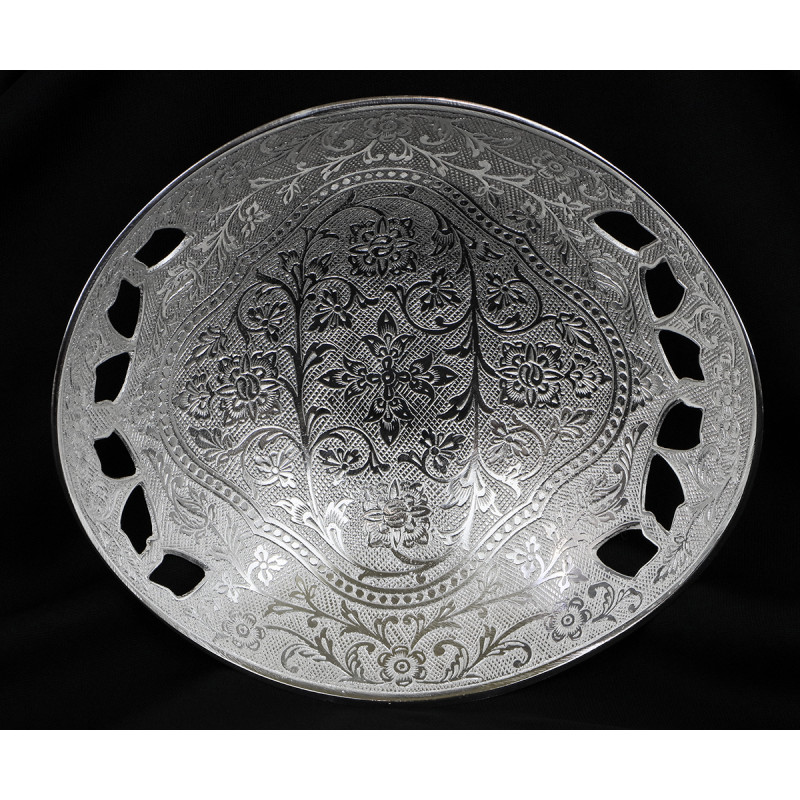 Silver Plated Bowl Owel Shape 