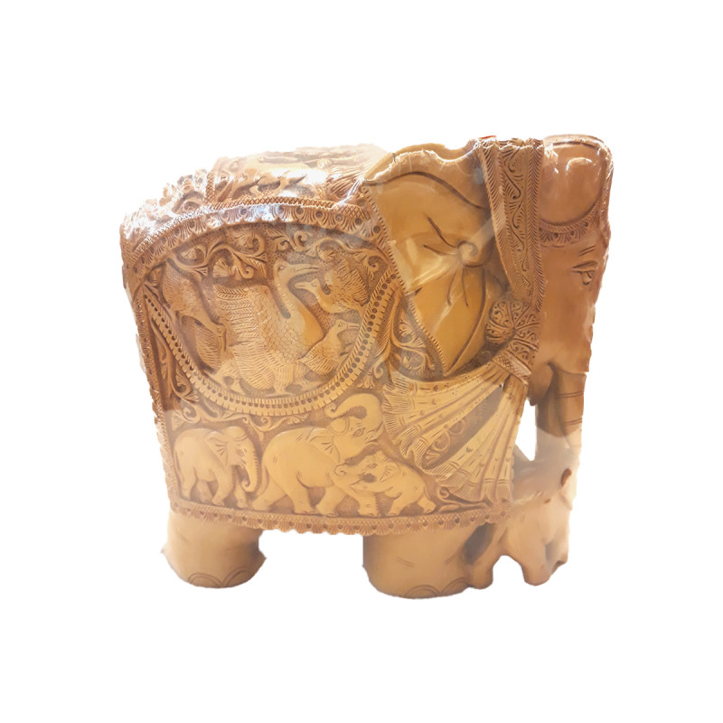 Sandalwood Handcrafted Carved Elephant