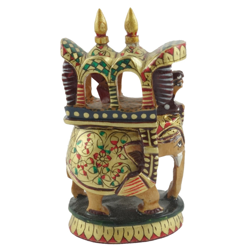 HANDICRAFT AMBARI PAINTED KADAM WOOD 3 INCH