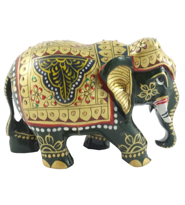 HANDICRAFT PAINTED ELEPHANT PATHA 3 INCH