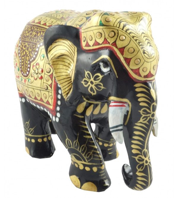 HANDICRAFT PAINTED ELEPHANT PATHA 4 INCH