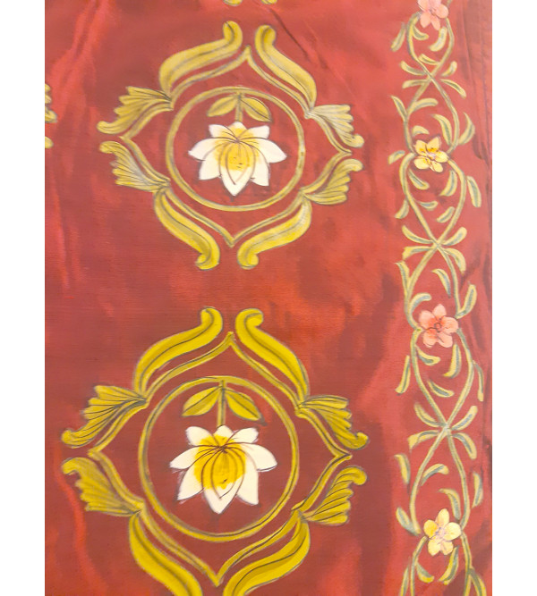 Silk Hand Painted Runner Size 15x60 Inch