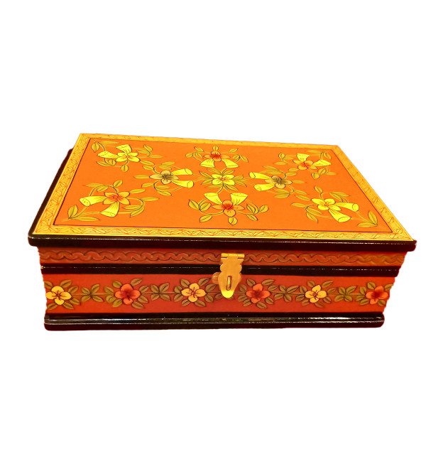 Wooden Hand Painted Box Size 9X6 Inches