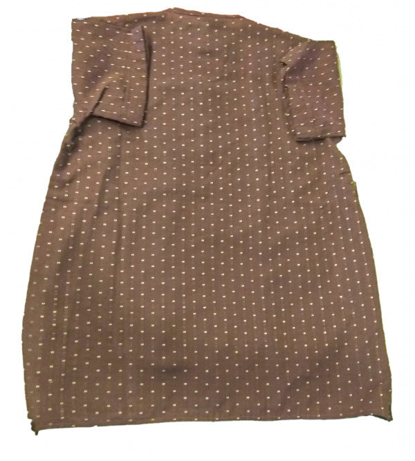 Cotton Plain Kurta With Thread Design For Boys Size 8 to 10 Year