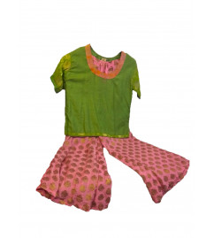  Brocade Plazzo Set With Top Size 6 to 8 Year