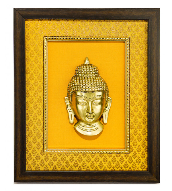 ANTIQUE BUDDHA FACE HANGING FRAMED KFS-007 Size 9.5 X 12 Inch