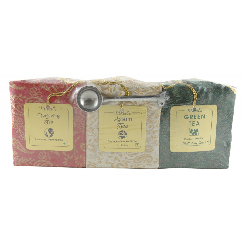 DARJEELING, ASSAM AND GREEN TEA 3IN1 TEA WITH SPOON 300 GMS