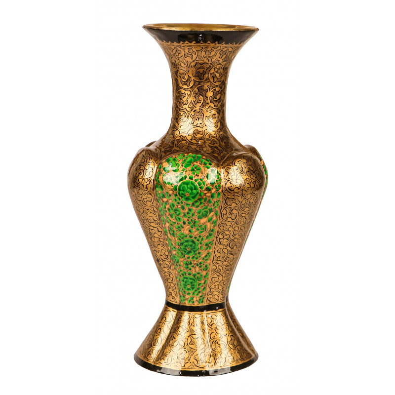 Flower Vase 12 Inch Assorted Design Brass Linning Full 