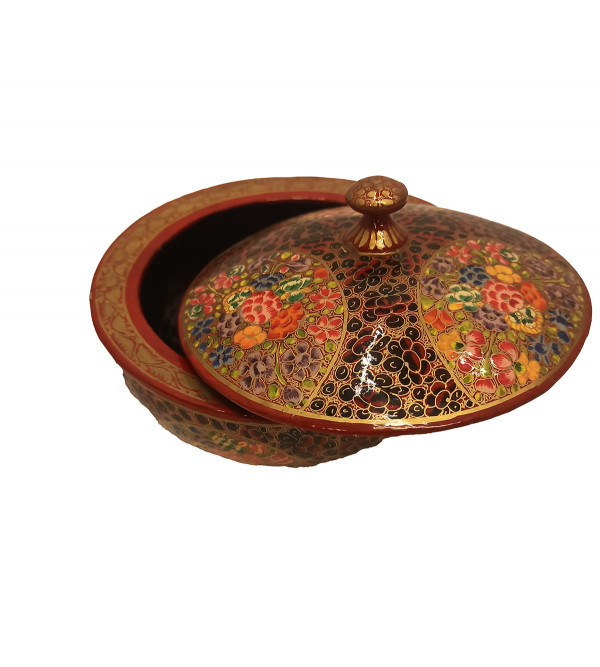 Papier Mache Handcrafted Bowl with Lid