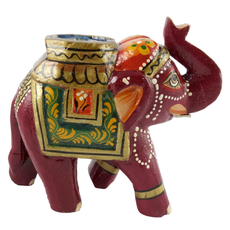 HANDICRAFT WOODEN ELEPHANT 4 INCH 