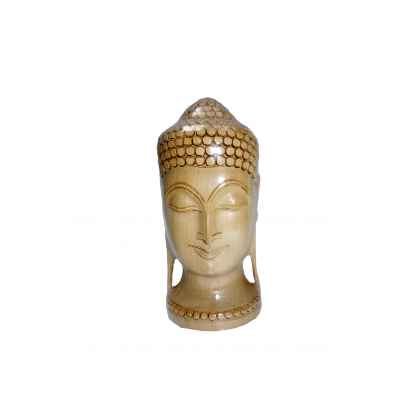 KADAM WOOD BUDDHA HEAD 5 INCH