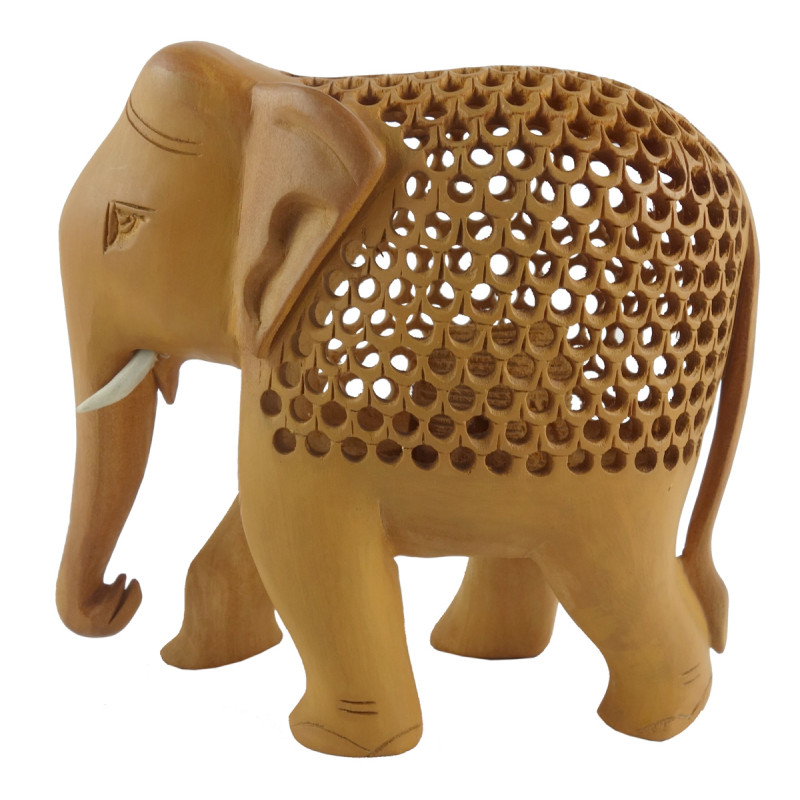 KADAM WOOD ELEPHANT UNDERCUT 3 INCH