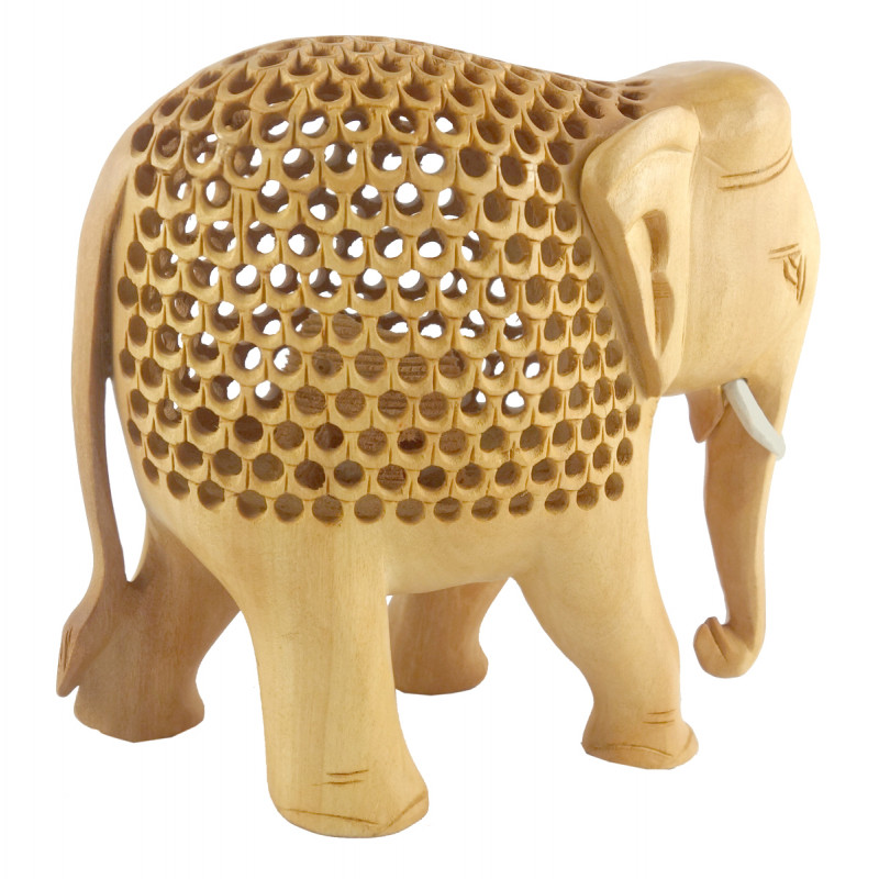 KADAM WOOD ELEPHANT UNDERCUT 4 INCH