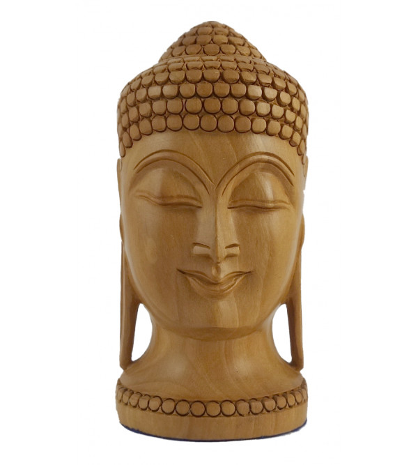 KADAM WOOD BUDDHA HEAD 4 INCH