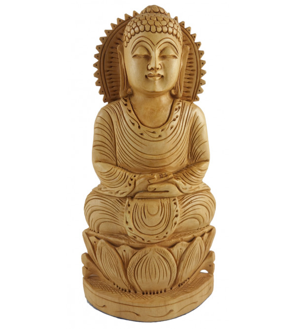 KADAM WOOD BUDDHA SITTING 8 INCH KADAM