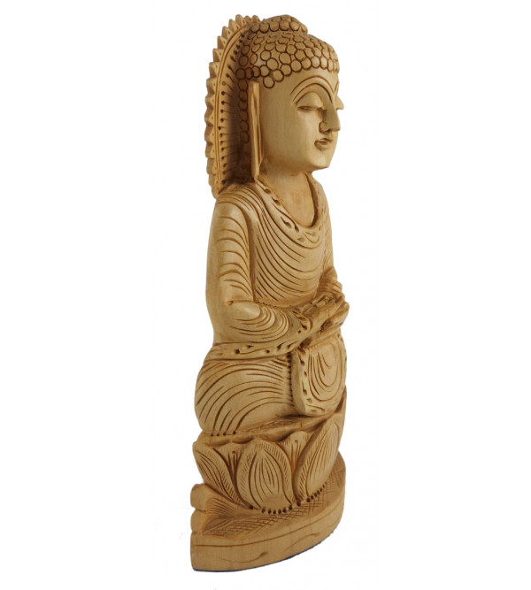 KADAM WOOD BUDDHA SITTING 8 INCH KADAM