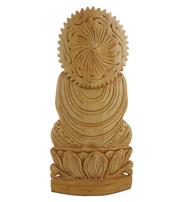 KADAM WOOD BUDDHA SITTING 8 INCH KADAM